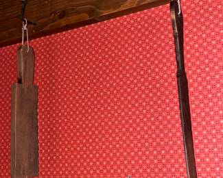 Wall & Ceiling Hanging Gadgets, Tools, & Assorted Antiques