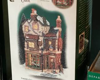 Large Dept.56 Christmas Village Collection Of Buildings, Figurines, & Accessories