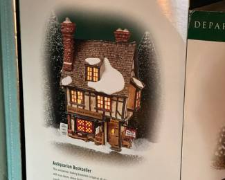 Large Dept.56 Christmas Village Collection Of Buildings, Figurines, & Accessories