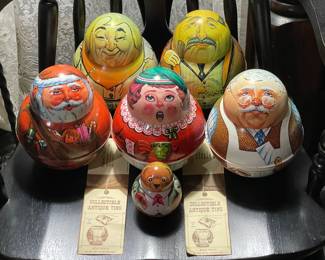 Vintage Collectible Antique Style Tins