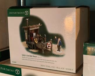 Large Dept.56 Christmas Village Collection Of Buildings, Figurines, & Accessories