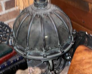 Metal Covered Dome W/ Pedestal