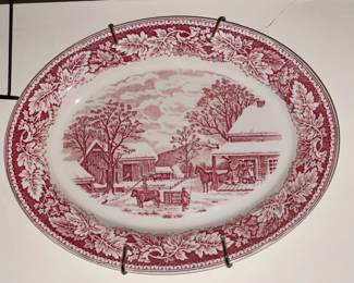 Red & White Plates