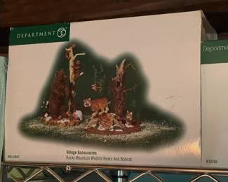 Large Dept.56 Christmas Village Collection Of Buildings, Figurines, & Accessories