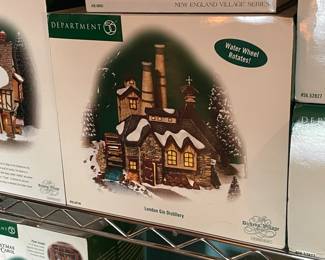 Large Dept.56 Christmas Village Collection Of Buildings, Figurines, & Accessories