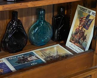 Beautiful Vintage Wheaton Glass Company (NJ) Colorful Bottles