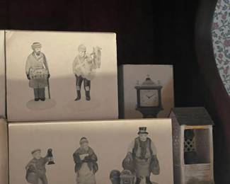 Large Dept.56 Christmas Village Collection Of Buildings, Figurines, & Accessories