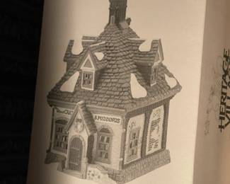 Large Dept.56 Christmas Village Collection Of Buildings, Figurines, & Accessories