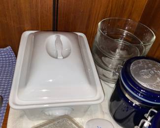 Large White Covered Server