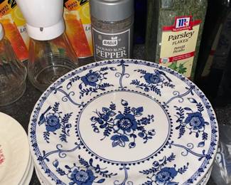 Blue & White Floral Plates