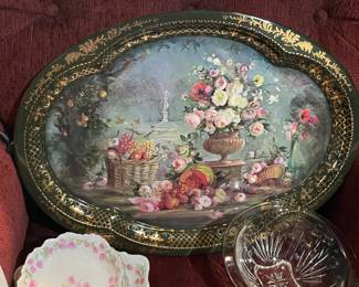 Floral Tin Tray