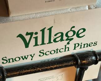 Large Dept.56 Christmas Village Collection Of Buildings, Figurines, & Accessories