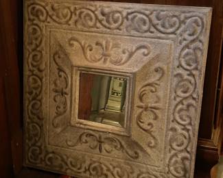 Tin Framed Mirror
