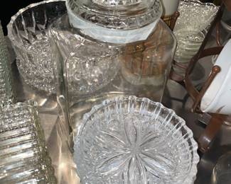 Crystal Plates, Bowls, Etc.