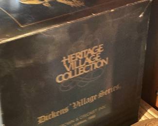 Large Dept.56 Christmas Village Collection Of Buildings, Figurines, & Accessories