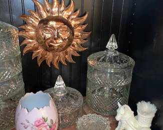 Oversized Crystal Stacking Candy Bowls