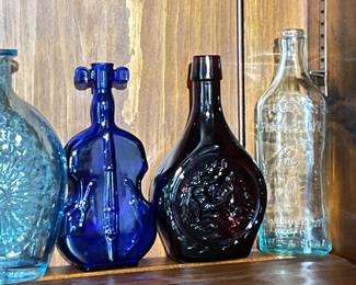 Beautiful Vintage Wheaton Glass Company (NJ) Colorful Bottles