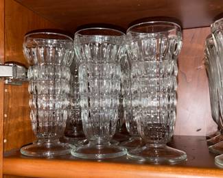 Vintage Footed Glassware