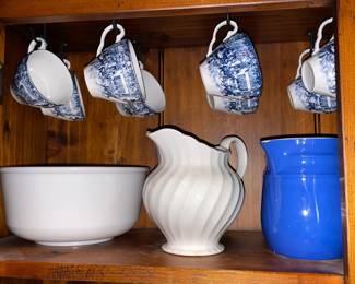 Blue & White Teacups