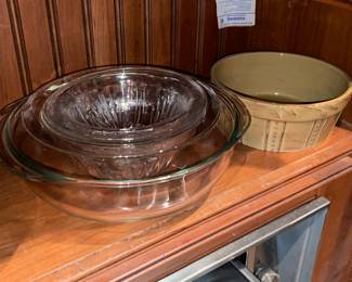 Large Glass Mixing Bowls