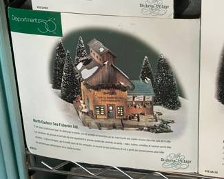 Large Dept.56 Christmas Village Collection Of Buildings, Figurines, & Accessories