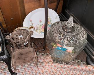 Large Crystal Covered Candy Bowl