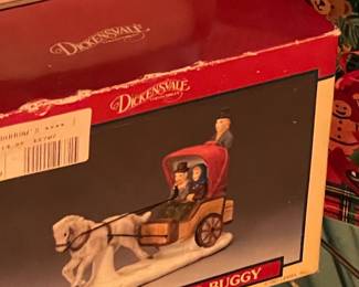 Large Dept.56 Christmas Village Collection Of Buildings, Figurines, & Accessories