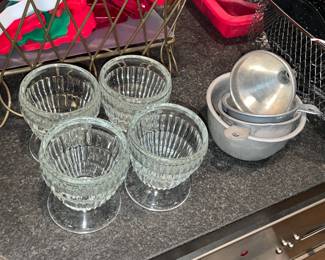 Clear Footed Glassware