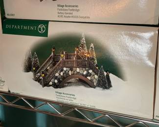 Large Dept.56 Christmas Village Collection Of Buildings, Figurines, & Accessories