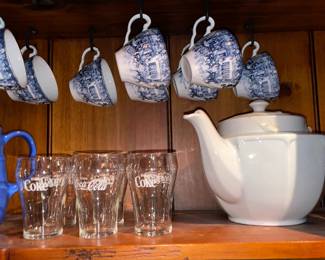 Blue & White Teacups