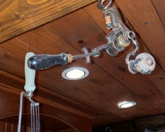 Hanging Kitchen Gadgets, Tools, & Assorted Antiques