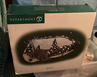 Large Dept.56 Christmas Village Collection Of Buildings, Figurines, & Accessories