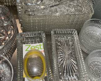 Crystal Plates, Bowls, Etc.