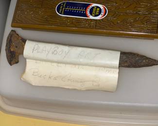 Antique Train Spike W/ Playboy Provenance