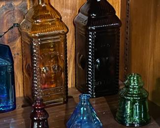 Beautiful Vintage Wheaton Glass Company (NJ) Colorful Bottles