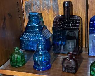 Beautiful Vintage Wheaton Glass Company (NJ) Colorful Bottles