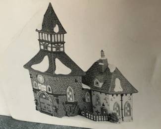 Large Dept.56 Christmas Village Collection Of Buildings, Figurines, & Accessories