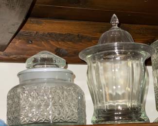 Glass Covered Candy Bowls