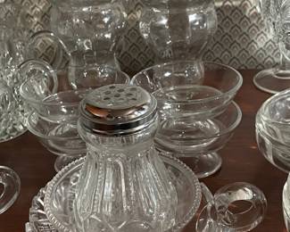 Assorted Vintage Clear Glassware, Stemware, Crystal, Etc.