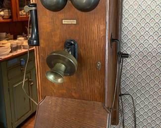 Genuine Antique Wall Telephone