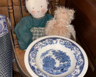 Doll In Antique High Chair