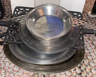 Pewter Plates & Servingware