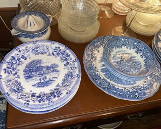 Blue & White Plates