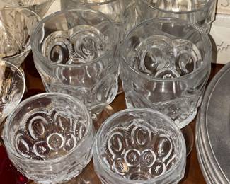 Vintage L.E. Smith Moon & Stars Glassware