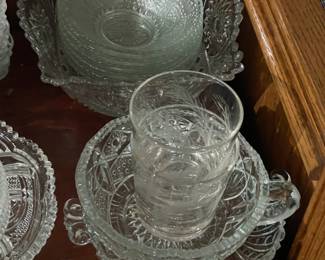 Assorted Crystal & Vintage Pressed Glass