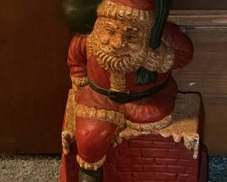 Cast Iron Santa Door Holder