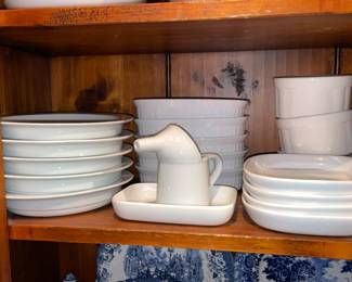 Assorted White China (Some Pottery Barn, Etc.)