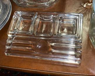 Antique Glass Desk Set