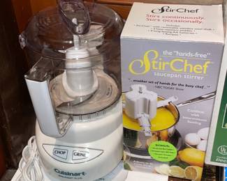 Cuisinart Mini Prep Plus Processor & Stir Chef Saucepan Stirrer