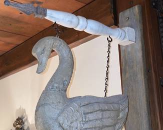 Large Wall Mounted Swan Trade Style Sign